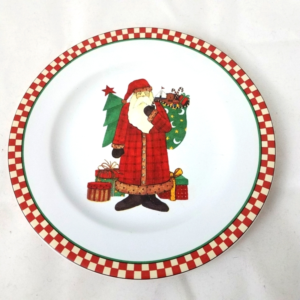 Sakura Santa Magic Debbie Mumm 8 Inch Plate